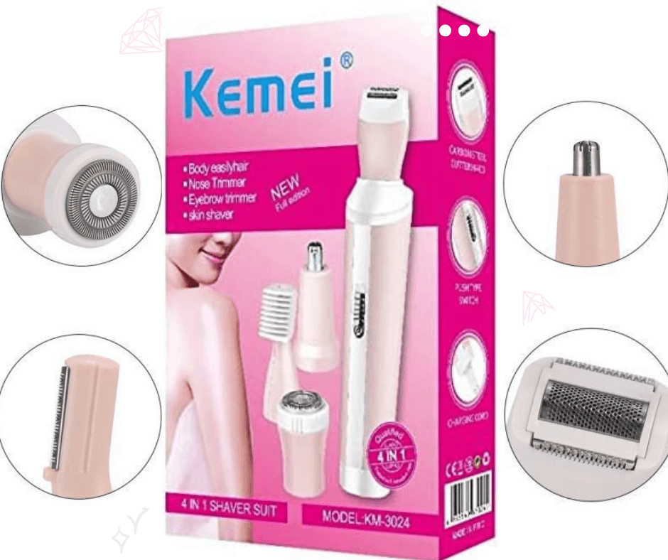 ماكينة إزالة الشعر كيمي 4 في 1 – KEMEI KM-3024 للعناية الشخصية