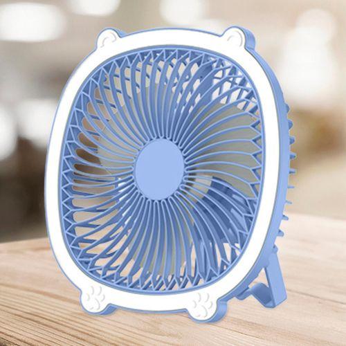 مروحة USB بإعادة شحن + كشاف LED