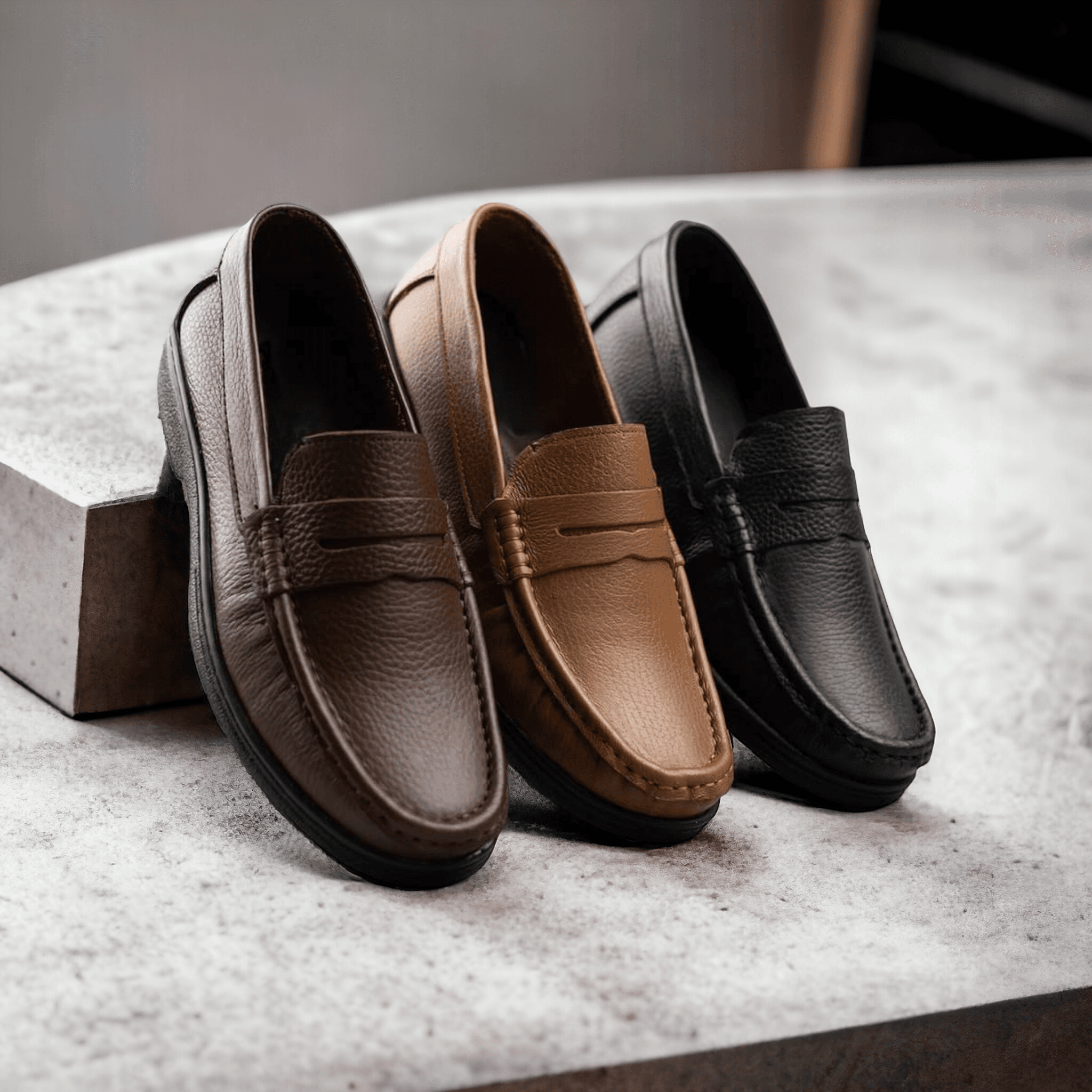 حذاء جلد طبيعي بقري - Milano Class Shoes