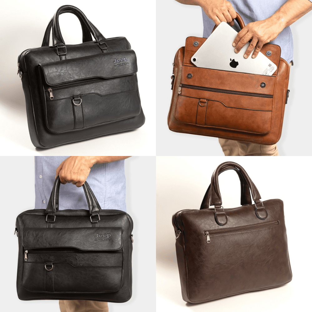 شنطة جلد  يد Jeep Handbags متعددة الاستخدامات