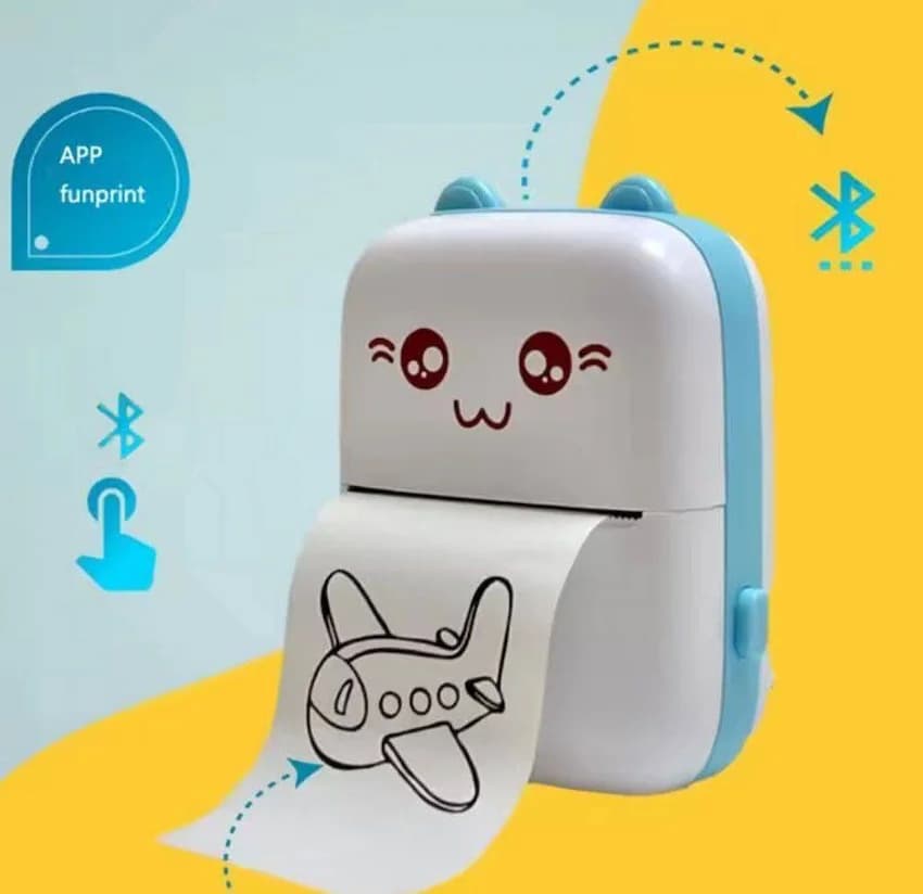 طابعة Mini Sticker Printer حرارية محمولة