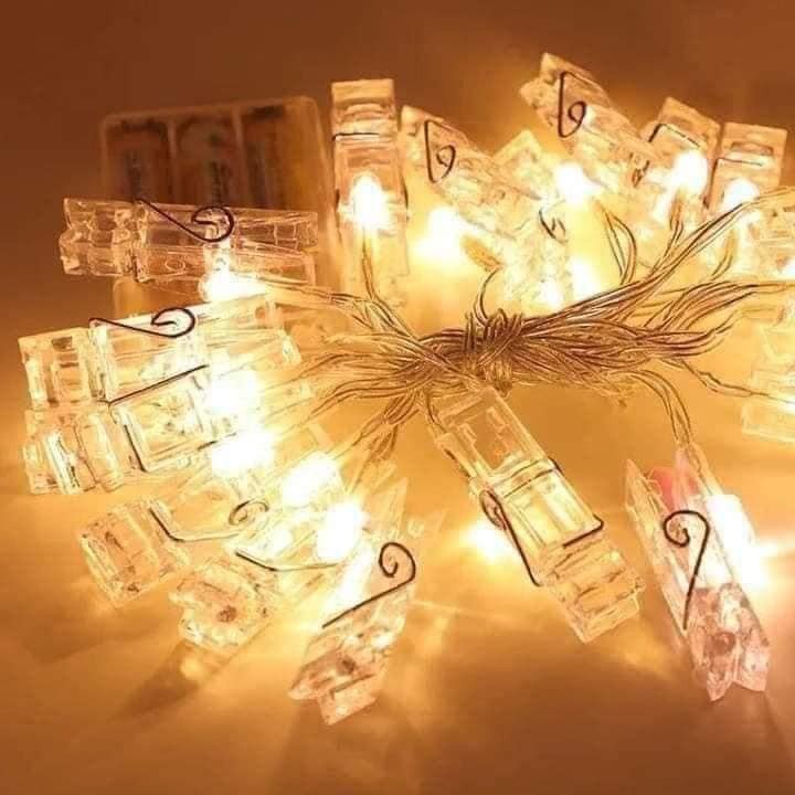 فرع  مشابك مضيئة زينة أكريليك 4 متر