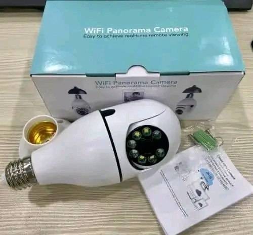 كاميرا مراقبة Wi-Fi بانورامية 360° | Tuya E27 - تصوير ليلي ذكي