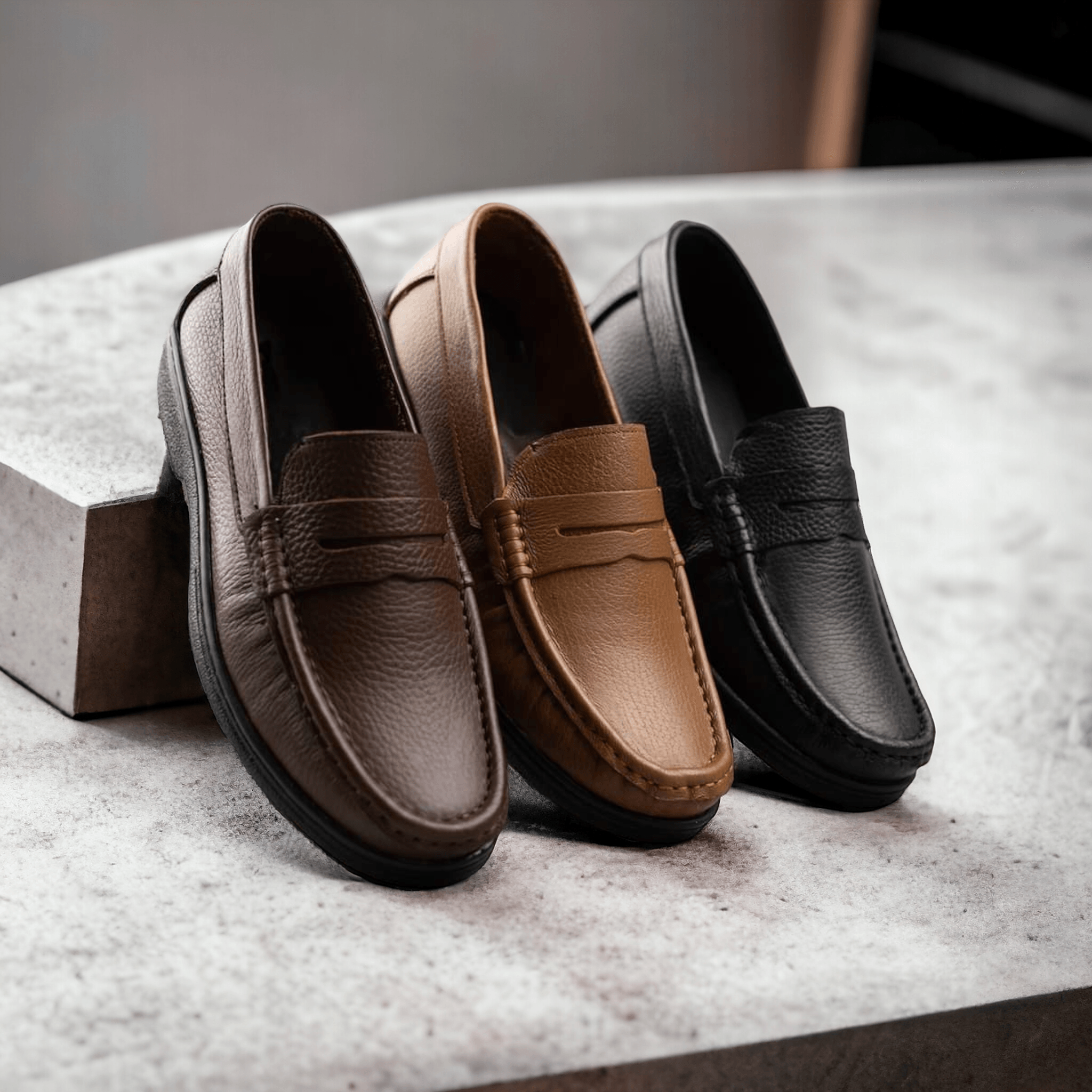 حذاء جلد طبيعي بقري - Milano Class Shoes