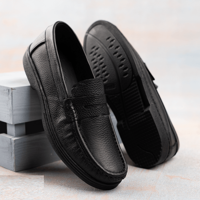 حذاء جلد طبيعي بقري - Milano Class Shoes