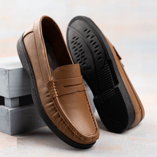 حذاء جلد طبيعي بقري - Milano Class Shoes