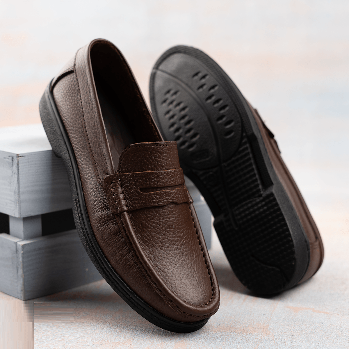 حذاء جلد طبيعي بقري - Milano Class Shoes