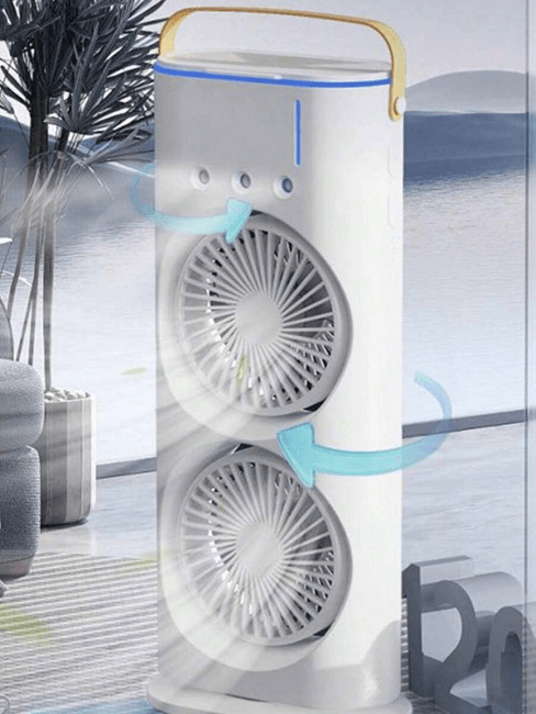 مروحة وفواحة Double Fan – تبريد وإضاءة مبتكرة
