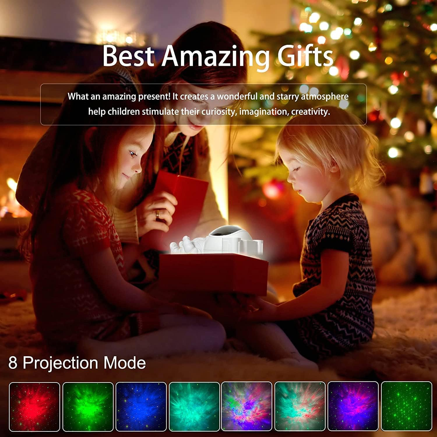 بروجكتور رائد الفضاء لعرض النجوم والمجرة Astronaut Galaxy Projector