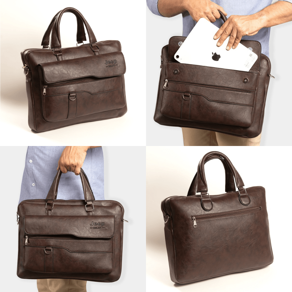 شنطة جلد  يد Jeep Handbags متعددة الاستخدامات