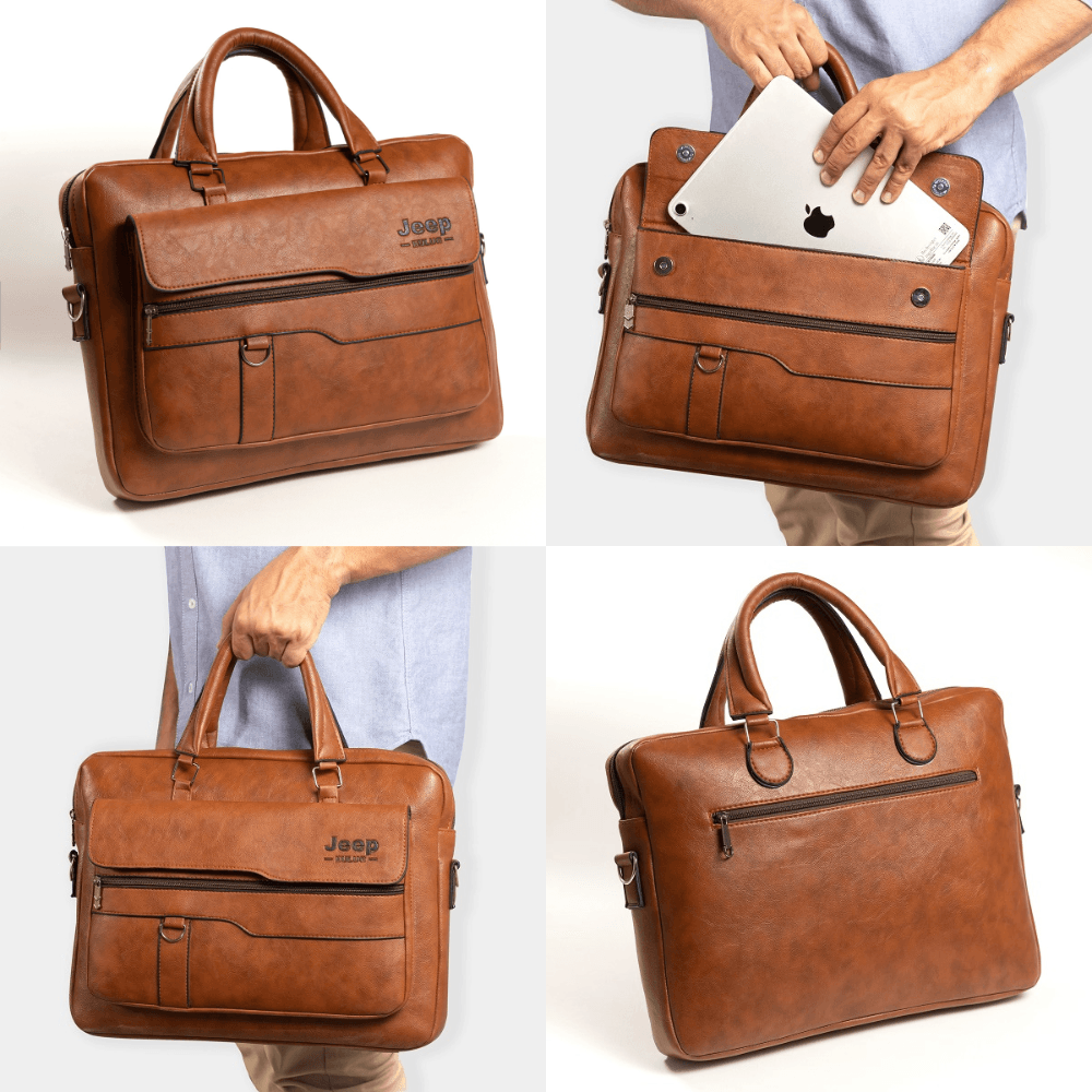 شنطة جلد  يد Jeep Handbags متعددة الاستخدامات