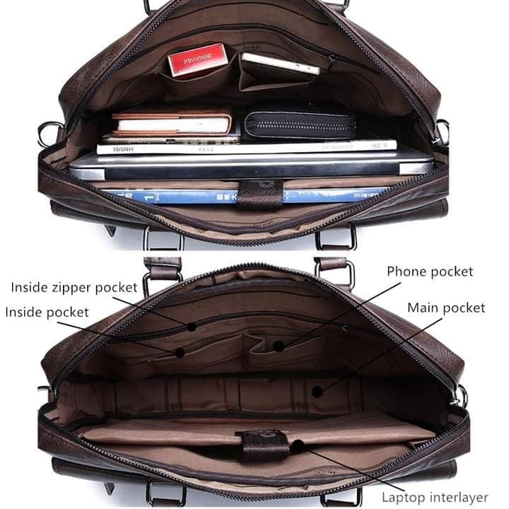 شنطة جلد  يد Jeep Handbags متعددة الاستخدامات