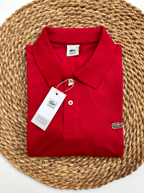 تيشيرت بولو قطن Lacoste (B-W)