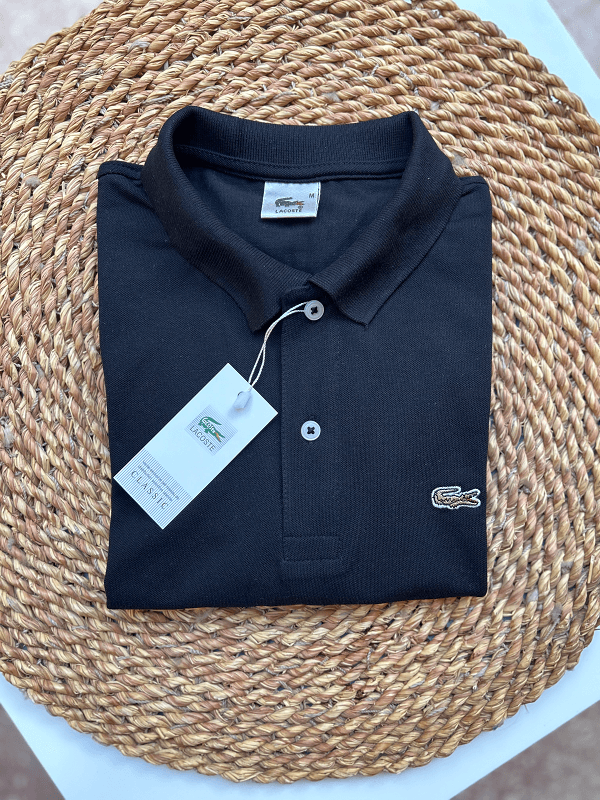 عرض ثلاثة قطع 3 تيشيرت بولو Lacoste (B-W)