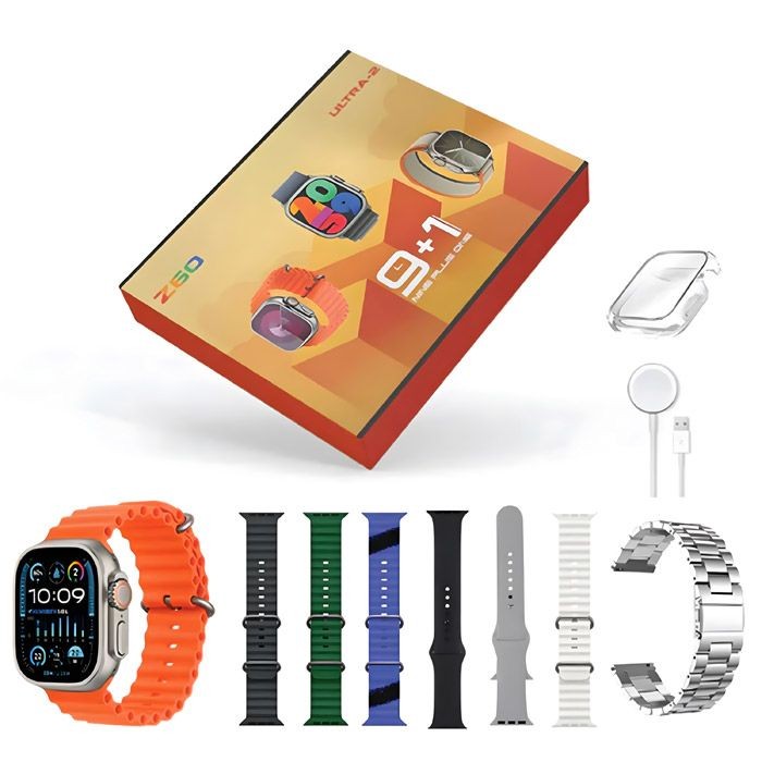 الساعة الذكية  Z60 Ultra 2 Smartwatch - الجيل الأحدث مع 8 إستراب وإسكرين
