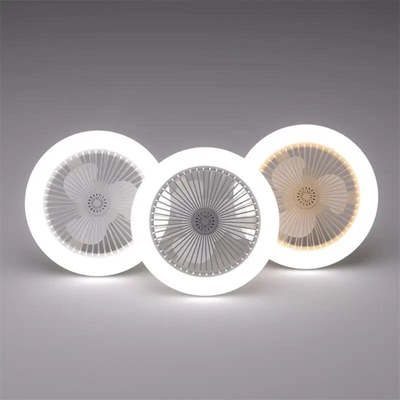 مروحة سقف متنقلة 2×1 مع إضاءة LED قوية