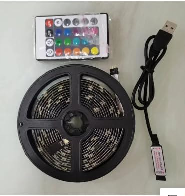 شريط ليد إضاءة متعدد الألوان مع ريموت وتحكم USB – بطول 3 متر
