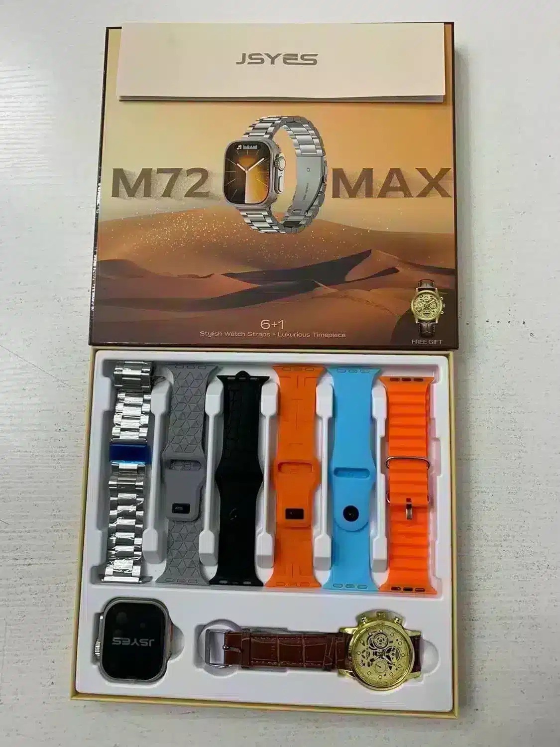 ساعة ذكية | M72 Max Smartwatch + ساعة اضافية هدية