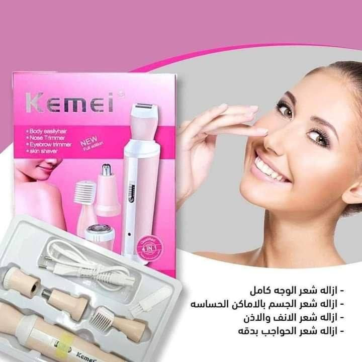 ماكينة إزالة الشعر 4 في 1 من Kemei – موديل KM-3024