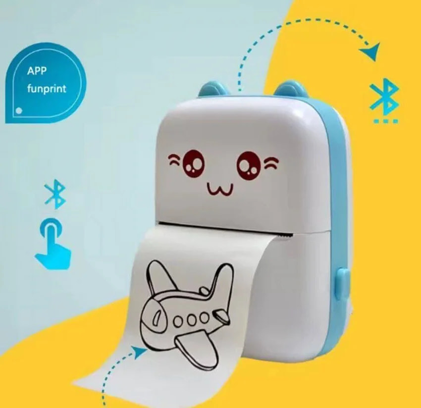 طابعة Mini Sticker Printer حرارية محمولة