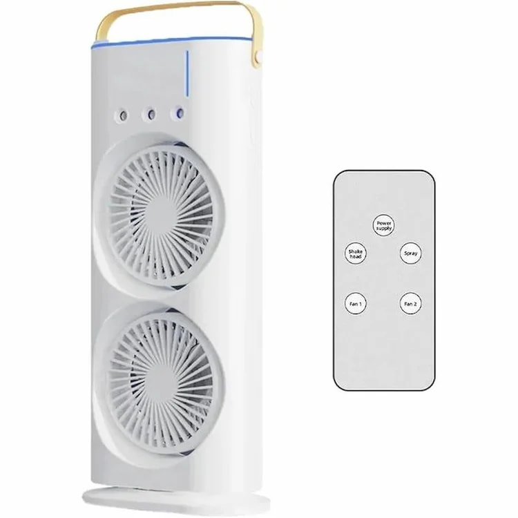 مروحة وفواحة 2×1 مع ريموت وإضاءة LED