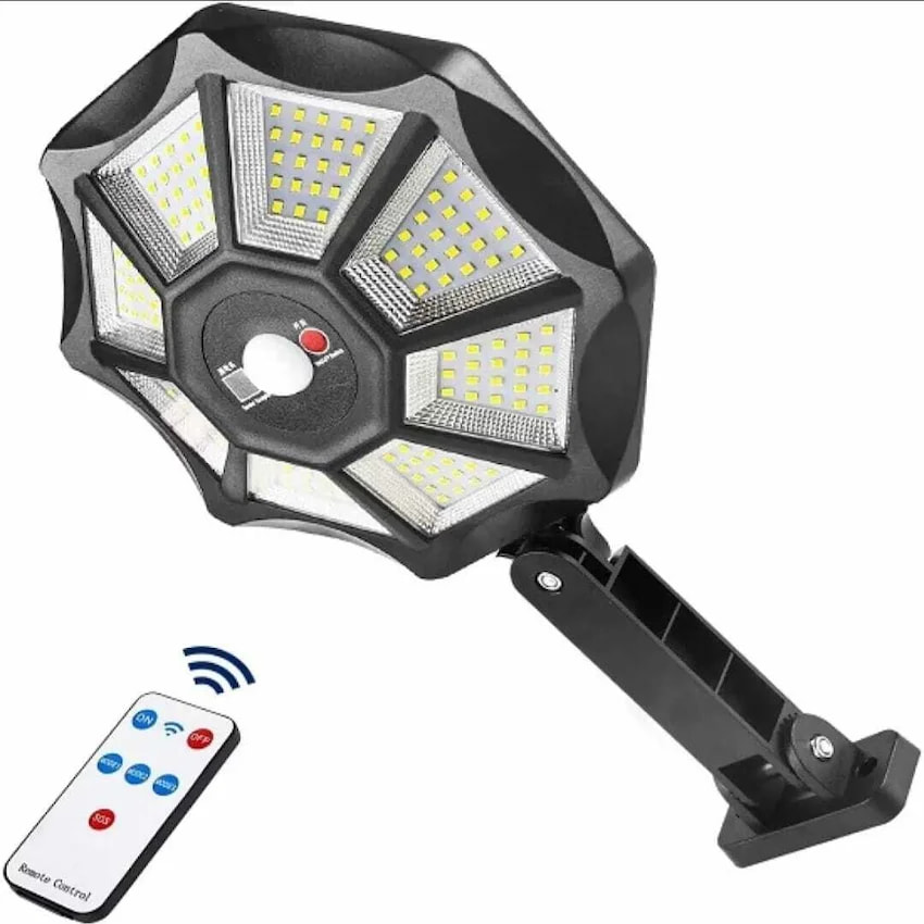 كشاف طاقة شمسية خارجي 168 LED مقاوم للماء